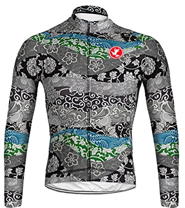 UGLY FROG Neue Klassik Vlies Fahrradtrikot Fahrradbekleidung Winter Herren Thermo Langarmtrikot Radfahren Jersey Triathlon Rennrad Trikots & Shirts Kleidung