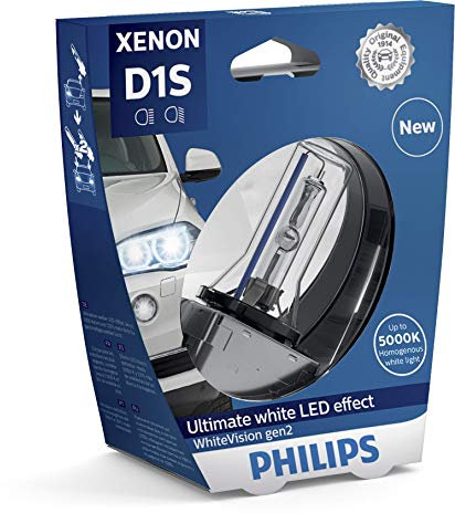 Philips 85415WHV2S1 Xenon-Scheinwerferlampe WhiteVision D1S Gen2, Einzelblister