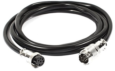sourcingmap GX16 7 Pin Male/Female Head Aviation Socket/Plug Connector Electrical Cable 2m