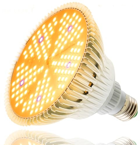 LED Grow Light Bulb 100W Sunlike Full Spectrum Grow Lamp 150 LEDs Plant Lights, E27 Grow Lights for Indoor Plants, Hydroponic Growing Greenhouse Succulents Veg and Flower Plant Lamp