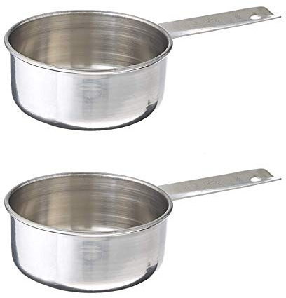 Tablecraft Messbecher, 1/3 Tasse, 1/2 Tasse, 1 Tasse, 3 Stück 4-Ounce / 2 Pack