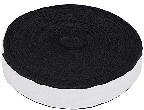 VGEBY Tennis Griffband, 10m Overgrip Badminton Grip Schläger Griff Griffband für für Tennis Griffbänder Squash Schläger Tennisschläger(Schwarz)