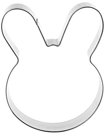 BELTI Lapin de pâques tête de Lapin en Acier Inoxydable emporte-pièce gâteau Cuisson Chocolat Moule Fondant pâtisserie Biscuit Moule Bricolage Artisanat