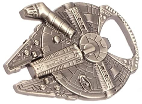 Han Solo's Millennium Falke Flaschenöffner - Raumschiff-Optik, Edelstahl, 60 x 48 mm, lustiges Geschenk für Star Wars Fans