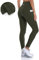 Attraco Thermo Leggings Damen Winter Leggings Damen Winter Winter Leggings Damen Gefüttert Winter Leggings Grün M