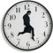 TANKRIN Ministry of Silly Walks Uhr, Silly Walk Wanduhr, eine interessante Wanduhr für Schlafzimmer, Küche, Wohnzimmer, Neuheit Wohnkultur-Geschenke (schwarz)