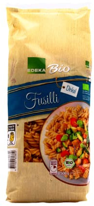 Edeka Bio Fusilli Dinkel-Nudeln, 15er Pack (15 x 500g)
