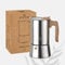 Ecoroyal Espressokocher | Edelstahl | Induktion geeignet I Für 1 bis 6 Tassen | 200-300 ml Mokkakanne I Espresso Kocher Alu-frei (300ml)