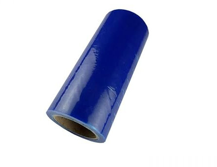 Selbstklebende Schutzfolie/Glasschutzfolie Blau | 250mm - 1 Rolle