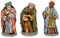 AC - Figura de Reyes Magos - Fabricación en marmolina - Ideal para belén navideño, Figuras Decorativas, Nacimiento, Pesebre, Navidad, decoración Tradicional, 10 x 5,5 x 4 cm