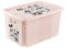 keeeper Minnie Maus Boîte de Rangement avec Couvercle, Pivotante et Empilable, Pour Enfants, 45 L, Karolina, Nordic Pink