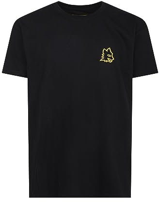 AS Roma T-Shirt Lupa, Adulto, S, Nero