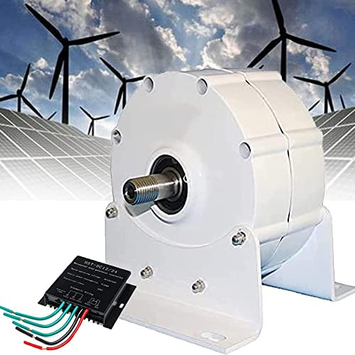 ExoticaBlend Permanentmagnet Generator Windrad, 3 Phasen Wechselstrom Permanentmagnet Generator Aluminiumlegierung Shell Elektromotor Generator Industriebedarf Windräder,48V-500W