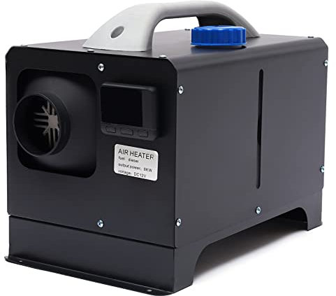 czyuRachel Diesel-Heizung, 12 V, 8 kW, Diesel, Luftheizung, Dieselheizung, tragbar, mit Fernbedienung, für Camping, Auto, Transporter, Zelt (schwarz)