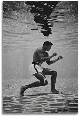 Terp Ali-Poster, Wandkunst, Poster, Geschenk für Freunde, Schlafzimmer, Wohnzimmer, Dekoration, modern, ästhetisch, ungerahmt, 30 x 45 cm