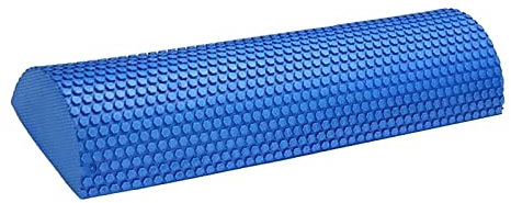 harayaa Hochdichter Schaumstoff weicher Block Massager Halb Physio Rolle für Heimfitness, Blau 30cm