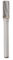 VGOL 1 fraise en carbure de tungstène à double tranchant, lime rotative en alliage, tête de meulage pour sculpture sur bois et traitement des métaux, 8 x 20 mm