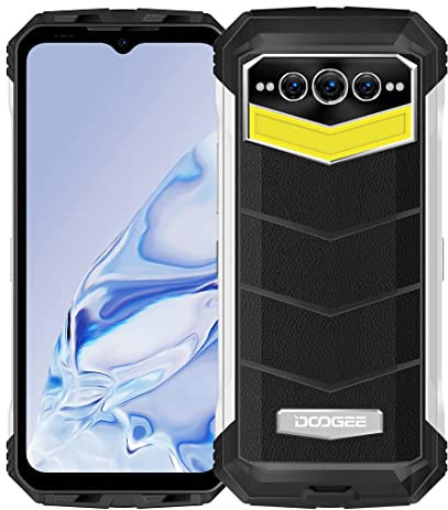 DOOGEE S100P Outdoor Smartphone, 22000mAh Batterie, 130 Lumen Campinglichter, 20GB+256GB, 6.58'' 120Hz FHD+, 108MP Kamera(20MP Nachtsicht), Android 12 Wasserdichtes Handy ohne Vertrag, NFC Silber