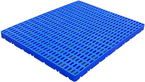 Palets de plástico de suelo Palet de almacenamient Paletas de piso livianas a prueba de humedad, plataforma de rejilla for almacenamiento en interiores y exteriores, plataforma de almacén(100x70x5cm)