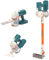 aspirateur enfant,Kit de nettoyage pour tout-petits aspirateur 3 en 1 pour enfants qui fonctionne vraiment ensemble de jouets de nettoyage sans fil réalistes pour enfants aspirateur pour tout-petits