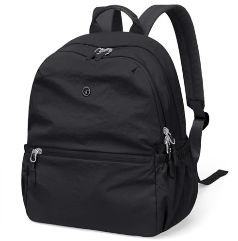 13L Mini Rucksack Damen Klein Leichtgewicht Reiserucksack Wasserdicht Rucksäcke Casual Daypack für Lässig Schule Reise Wandern Arbeit (Schwarz)