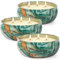 Citronella Kerzen Outdoor Groß - 3 x 14oz 3-Docht Camping Kerz brennen bis zu 270 Stunden, natürliche Sojawachs Lemograss Kerze für Outdoor Garten Balkon Terrasse Sommer
