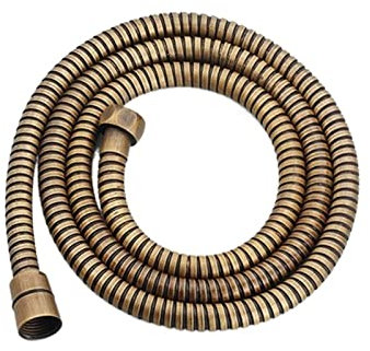 HAEUYA Duschschlauch, Toilettenschlauch, Neuer 5-Farbiger Badezimmer-Duschschlauch, flexibel, Messing antik, Chrom, for Badezimmerzubehör, Wasserschlauch-Werkzeuge, G1/2', gemütlich(Coppery)