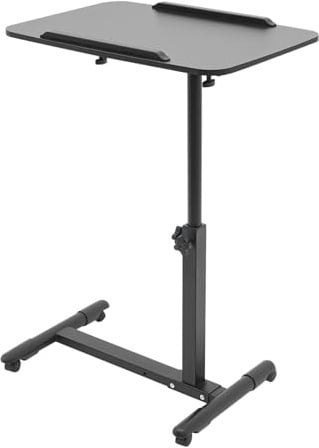 Tavolo girevole per computer portatile, tavolo da letto regolabile, può essere utilizzato in appartamenti, ospedali, uffici, 20 kg, dimensioni: 60 x 40 cm