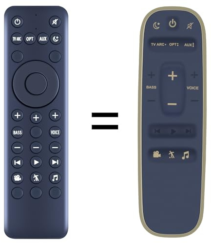 TCNOUMT Fernbedienung Ersatz Kompatibel mit Polk Audio RE9641-1 RE9114-1 MAGNIFI-MINI Soundbar