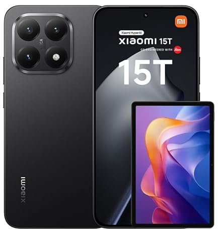 Xiaomi 15T, Smartphone 12+512GB, 6.83 120Hz Eye-care Display, MediaTek Dimensity 8400-Ultra, 50MP Leica Summilux Optical Lens, 5500mAh, Black, Charger Not Included,2-years warranty+Xiaomi TV F 32