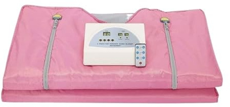 MEIVIYA Digita Infrarot-Sauna-Heizdecke, Oxford-Saunadecke, Gewichtsverlust, Body Shaper, Detox-Therapie, Heim-Spa(Pink)