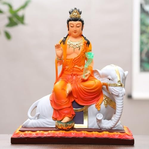 FENNYYAR Wenshu Bodhisattva Buddha-Statue, Haushalt, 28 cm, Enshrine God Statue, Skulptur, Ornament