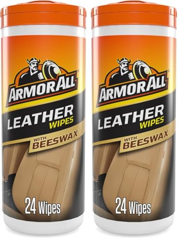 ARMOR ALL GAA39024GE Lederpflegetücher 24 Stk. für Ledersitze, Gepäckstücke, Möbel und mehr (Packung mit 2)