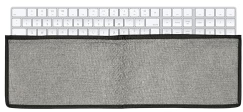 kwmobile Tastaturabdeckung kompatibel mit Apple Magic Keyboard mit Ziffernblock Tastatur Hülle - Staubschutz Abdeckung mit Reißverschluss - Keyboard Cover in Dunkelgrau
