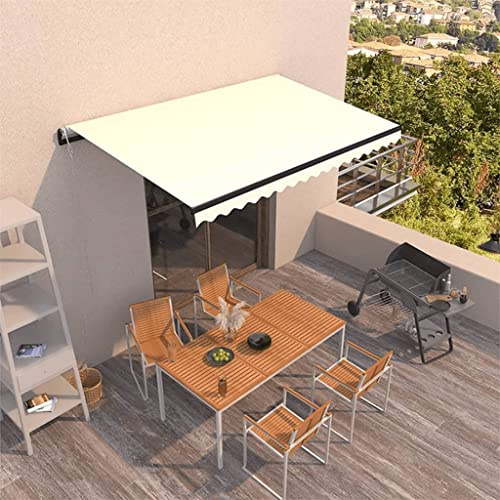 Genérico Toldo retráctil automático Crema 450x350 cm-3069207
