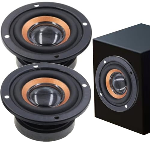 Audio Woofer - 4 Ohm Speaker | 5W Speaker - Round 2-inch Reverse-edge 64mm, 4 Ohms, 3W/5W Full-range Subwoofer, Alarm Clock Ambient Light. Designed To Save Space And Long Service Life.