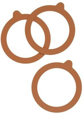 Le parfait - 612104 - Lot de 10 rondelles caoutchouc pour bocaux en verre 10cm SUPER by Le Parfait