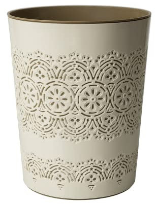 Blue Canyon Flora Waste Bins (Cream)