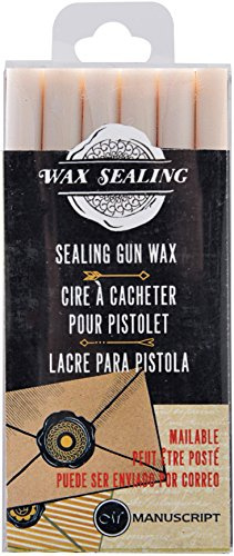MANUSCRIPT Sealing Gun Wax - Pearl, (Pack of 6), (diameter 8mm only)