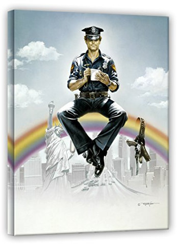 Terence Hill Bud Spencer Leinwand - Supercop - Renato Casaro Edition (80 x 120 cm)