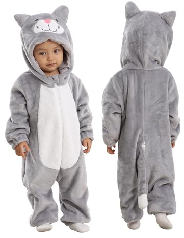 Doladola Baby Katzen kinder kostüm für karneval halloween Tier Jumpsuit für mädchen und Junge