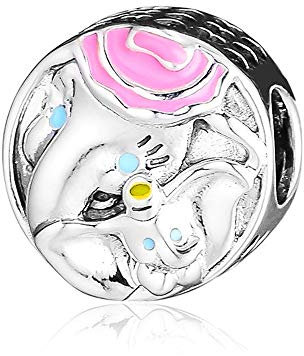 PANDOCCI 2019 Frühling Dumbo & Mrs. Jumbo Perle 925 Silber DIY passt für Original Pandora Armbänder Charm Modeschmuck