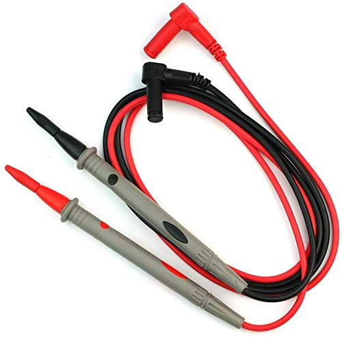 2 Puntali per Multimetro Elettronico Tester Misuratore Digitale Puntali Cavi 1000V 10A ricambio
