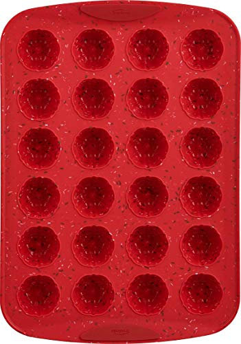 Trudeau 05119053 Bakeware Cupcake Pan, Silicone, Multicolor