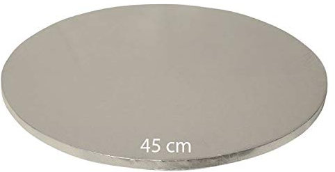 Tortenplatte/Cake Board Rund Silber 45 cm
