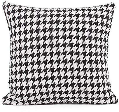 LLWYH Zierkissenbezüge Deko Kissen Einfache Und Moderne Wolltuch Sofa Schlafzimmer Wohnzimmer Dekoration Kissenbezug Großes Quadrat 45 x 45 cm Ohne Kern Hahnentritt