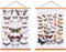 Ywlake A1 Cadre Photo Magnétique 61 cm, Cadre Poster Porte Affiches 60x90 61x91.5 Aimanté en Bois Naturel pour Affiche Cadre Magnetique Cadre Affiche Cadre Suspendu (61cm, Teck, 2 Paquets)