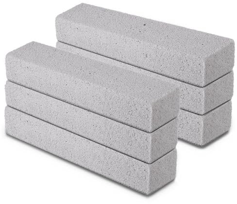 Pumice Stone for Toilet,Pumice Toilet Cleaner Toilet Pumice Sticks for Cleaning Pumice Stone Scouring Pad Cleaning Block Hard Water Ring Remover for Kitchen Shower Bathroom Sink (Gray)