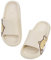 Women Men Beach Slippers Summer Slide Sandals,EVA Open Toe Soft Slippers,Bathroom Pool Shower Anti-Slip Shoes Flip Flops for Indoor & Outdoor(White,5.5/6.5 UK)