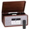 Auna Plattenspieler für Schallplatten, Plattenspieler mit Lautsprecher, CD-Player & USB Schallplattenspieler mit Bluetooth, Audio Record Player, Vinyl Player, Moderner Plattenspieler, Turntable